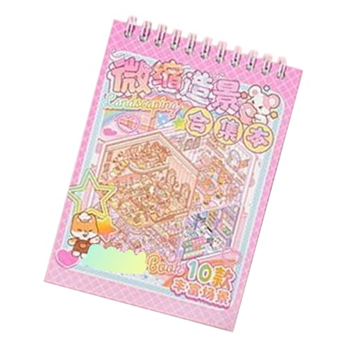 Cartoon Miniatur House Aufkleber Spaß Miniatur Szene Aufkleber Für Scrapbooking Journal Notebook Foto Frame Telefon Case Creative Project Aufkleber von Qsvbeeqj