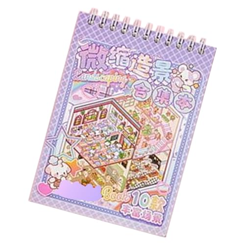 Cartoon Miniatur House Aufkleber Spaß Miniatur Szene Aufkleber Für Scrapbooking Journal Notebook Foto Frame Telefon Case Creative Project Aufkleber von Qsvbeeqj