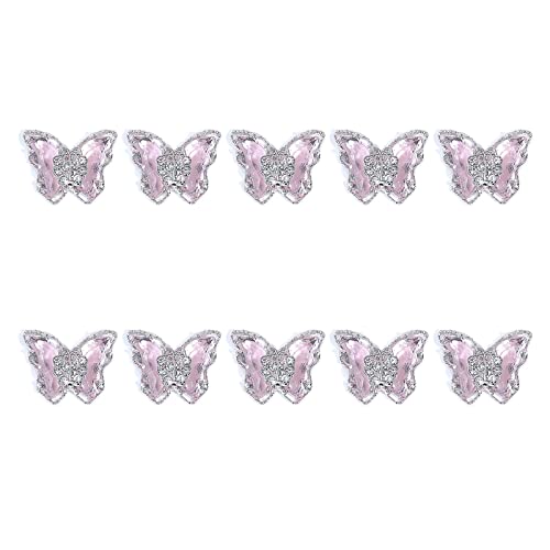 Charms, Strasssteine, Kristallschleifen, Diamanten, Kunsthandwerk, Zirkon, Strasssteine, Kunstdekorationen, Zubehör, modische Schmetterlinge, Verzierung, 10 Stück Charms, Strasssteine, Kristallschleifen, Diamanten, Kunsthandwerk, Zirkon, Strasssteine, Kunstdekorationen, Zubehör, modische Schmetterlinge, Verzierung, 10 Stück von Qsvbeeqj