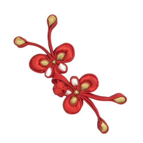 Chinesischer Knotenknopf, Cardigan-Knöpfe, Knotenverschluss, Tang-Anzug, Einladungsbox, handgefertigt, Bekleidungszubehör, Nähverschlüsse für Kleidung, Nähutensilien und Zubehör von Qsvbeeqj