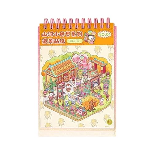 Chinoiserie Themen Landschaft Aufkleber Buch Dekorative Sammelalbum Szene Für Craft Journal Decoration Chinoiserie Theme Landschaftsbuchszene Handkonto von Qsvbeeqj