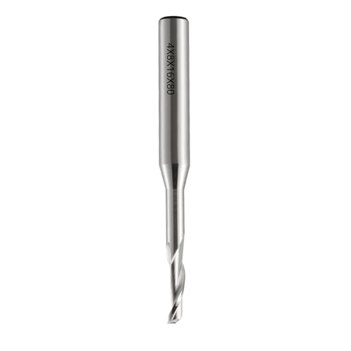 Dauerhaftigkeit Einzelflöte Endmühlen Router Bit Für Aluminiumfräsen Einzelne Flöte Große Spiralen Glatte Chipentfernung von Qsvbeeqj