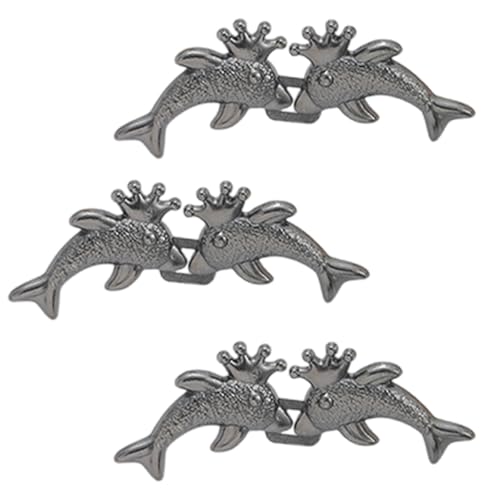 Delfin-Form mit Knopf an der Taille, für Rock, Hose, Jeans, Clip, verstellbare Taille, abnehmbare Kleidung, Broschen, Zubehör, Jeans, Metallknöpfe, Ersatz für lose Delfin-Form mit Knopf an der Taille, für Rock, Hose, Jeans, Clip, verstellbare Taille, abnehmbare Kleidung, Broschen, Zubehör, Jeans, Metallknöpfe, Ersatz für lose von Qsvbeeqj