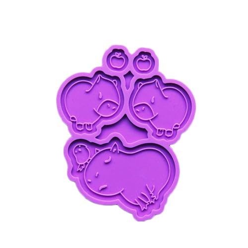 Einfach zu verwendende Silikon-Epoxidharz-Form, Schmuck, Anhänger, Capybara-Form Einfach zu verwendende Silikon-Epoxidharz-Form, Schmuck, Anhänger, Capybara-Form von Qsvbeeqj