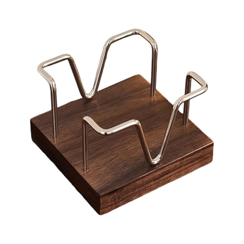 Eisendraht Memo Pad Stand Mit Holz Basisschreibtisch Hinweis Block Aufbewahrungsbox Dekorative Memo Padbox Für Schulbüro Multifunktionaler Note Organisatoren von Qsvbeeqj