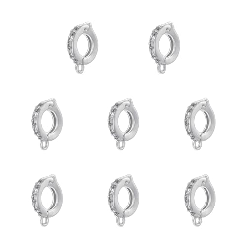 Eleganter kubischer Zirkonia-Verschluss, tragbar für Perlen, verschönernde Steckverbinder, Schmuckzubehör für Armbänder, Halskettenherstellung Eleganter kubischer Zirkonia-Verschluss, tragbar für Perlen, verschönernde Steckverbinder, Schmuckzubehör für Armbänder, Halskettenherstellung von Qsvbeeqj
