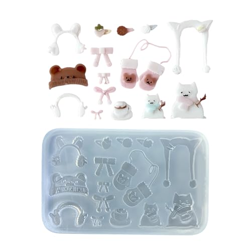 Flexible Silikonformen Winterhandschuhhut Accessoires Epoxidharz Ornament Anhänger Schimmelpraktikum Praktische Schmuck Herstellung Werkzeug Flexible Silikonformen Winterhandschuhhut Accessoires Epoxidharz Ornament Anhänger Schimmelpraktikum Praktische Schmuck Herstellung Werkzeug von Qsvbeeqj