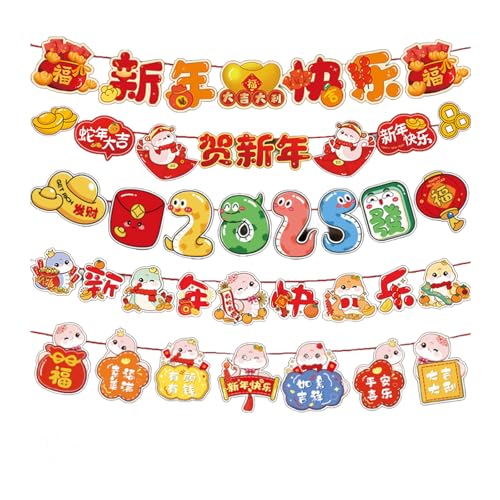 Frühlingsfest Pull Flaggen Hängende Ornament Cartoon Charaktere Girlanden Handgemachte Neujahrsbanner Party Dekoration Set Frühlingsfest Pull Flaggen Hängende Ornament Cartoon Charaktere Girlanden Handgemachte Neujahrsbanner Party Dekoration Set von Qsvbeeqj