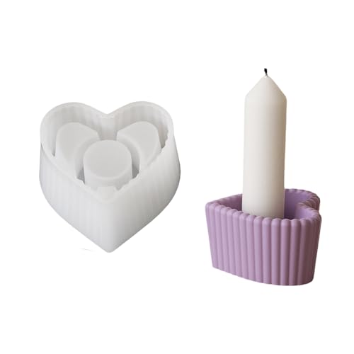 Funktionelle Silikonformen Für Kerzenhalter Easy Release Heart Star Und Runde Formen Ideal Für Home Decors Projects Kerzenhalter Hersteller von Qsvbeeqj