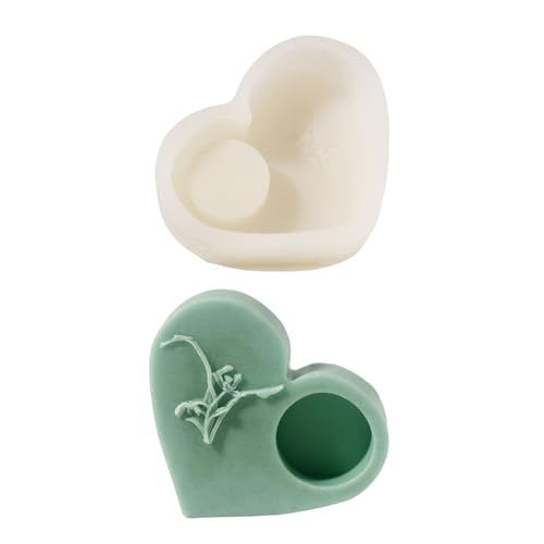 Geprägte Herzförmige Silikonkerzenhalter Formen Epoxidharz Silikonformen Für Teelichthalter Candlestick Seife Geprägte Herzförmige Silikonkerzenhalter Formen Epoxidharz Silikonformen Für Teelichthalter Candlestick Seife von Qsvbeeqj