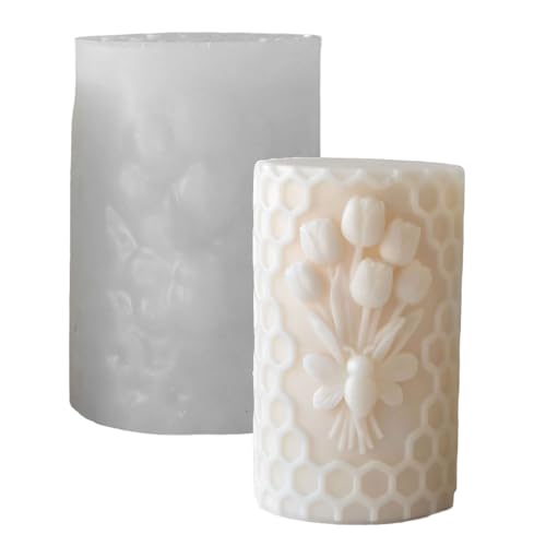 Geprägte Zylinder-Silikonformen für Epoxidharz, Seifenherstellung und Heimdekoration, Bastelprojekte, Silikon-Wabenformen Geprägte Zylinder-Silikonformen für Epoxidharz, Seifenherstellung und Heimdekoration, Bastelprojekte, Silikon-Wabenformen von Qsvbeeqj