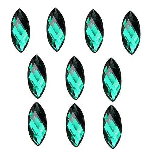 Glasperlen in Tropfenform für Schmuck, Krone, Kopfschmuck, Zubehör, vergoldet, facettierte Perlen, Schmuckherstellung, natürliche Kristallsteinperlen von Qsvbeeqj