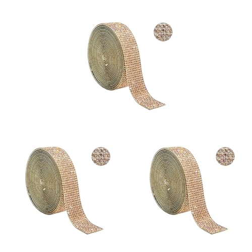 Glitzerndes Strassband, 4,5 m, 13 mm breit, selbstklebende Kristallrolle für Hochzeitstortendekoration, modisches Accessoire Glitzerndes Strassband, 4,5 m, 13 mm breit, selbstklebende Kristallrolle für Hochzeitstortendekoration, modisches Accessoire von Qsvbeeqj