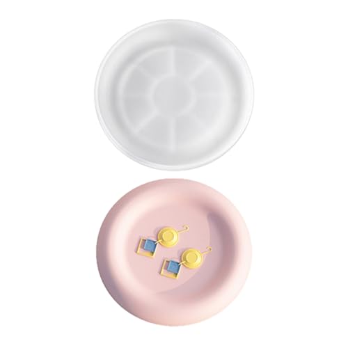 Herzform Tablett Silikonform Betonzement Gips Epoxidharz Geometrische Aufbewahrungsplatte Schimmelpilze Wohndekoration von Qsvbeeqj