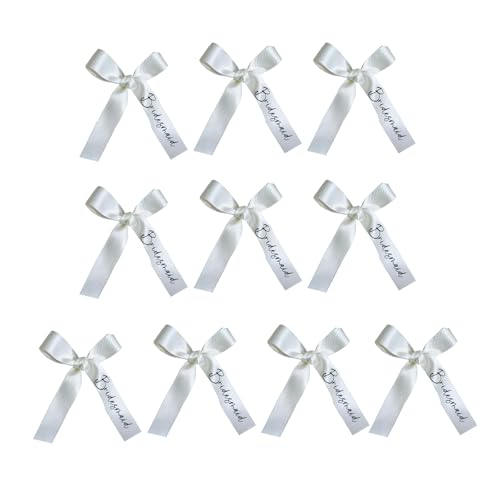Hochzeitskleiderbügel Bügel Braut Brautjungfern Name Anzeige Metallics Draht Mit Weißen Satins Ribbon Trimm Handgefertigte Hochzeitskleiderbügelhalter von Qsvbeeqj