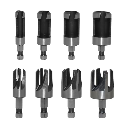 Holzstecker Schnittwerkzeugbohrmaschine Bit Gerade Und Verjüngter Verjüngungskorkenbohrer 1/4 "3/8" 1/2 "5/8" von Qsvbeeqj