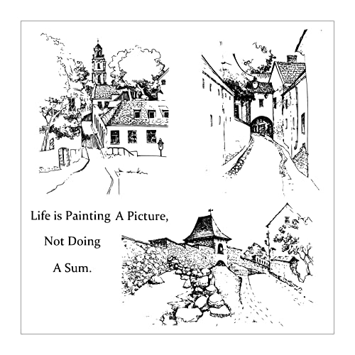 House Clear Stamp Landscape Muster Clear Silicones Stempel Für Scrapbooking Kartenherstellung Fotoalbum Dekoration House Clear Stamp Landscape Muster Clear Silicones Stempel Für Scrapbooking Kartenherstellung Fotoalbum Dekoration von Qsvbeeqj