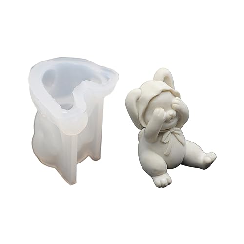 Kaninchen Silikonformen Wiederverwendbares Knollen Hasen Kerzenformen Nicht Stick Duftform KREIS Kaninchen Silikonformen Wiederverwendbares Knollen Hasen Kerzenformen Nicht Stick Duftform KREIS von Qsvbeeqj