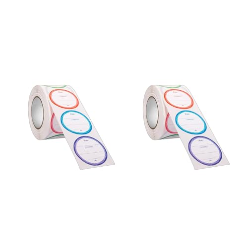 Klebeetiketten, rund, 3,8 cm, für Kühlschränke, Aufbewahrung, 500 Stück, Aufkleber für Haushalt, Büro, Küche, 3,8 cm Durchmesser, Büroetiketten Klebeetiketten, rund, 3,8 cm, für Kühlschränke, Aufbewahrung, 500 Stück, Aufkleber für Haushalt, Büro, Küche, 3,8 cm Durchmesser, Büroetiketten von Qsvbeeqj