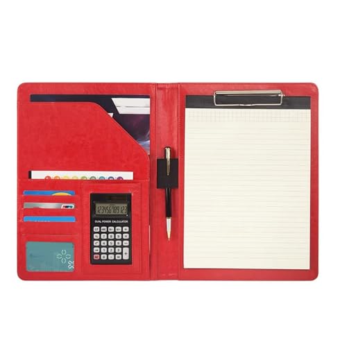 Konferenzordner Leder Klemmboard Ordner Business Dokument Organisatoren Mit Klemmboard Multi Pocket Elastic Pen Slot Clipboard Ordner Mit Notizbödern von Qsvbeeqj