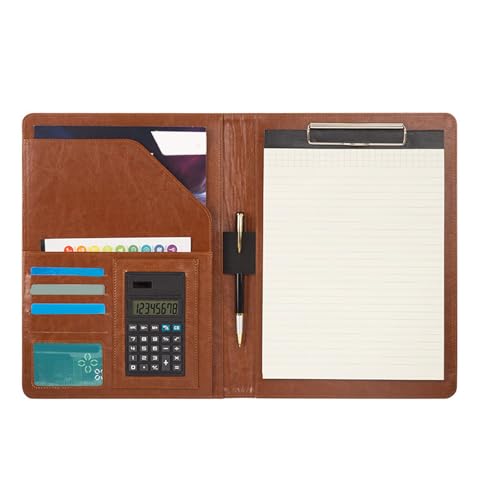 Konferenzordner Leder Klemmboard Ordner Business Dokument Organisatoren Mit Klemmboard Multi Pocket Elastic Pen Slot Clipboard Ordner Mit Notizbödern von Qsvbeeqj