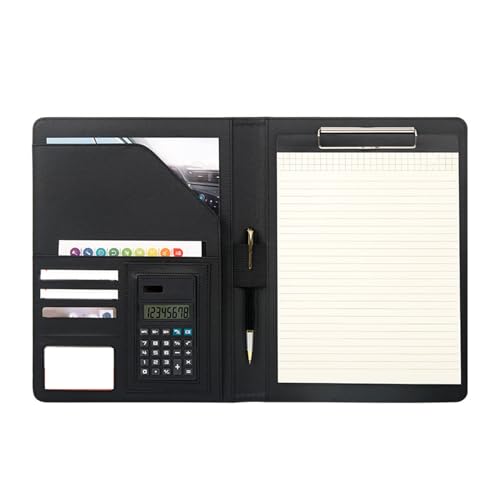 Konferenzordner Leder Klemmboard Ordner Business Dokument Organisatoren Mit Klemmboard Multi Pocket Elastic Pen Slot Clipboard Ordner Mit Notizbödern von Qsvbeeqj