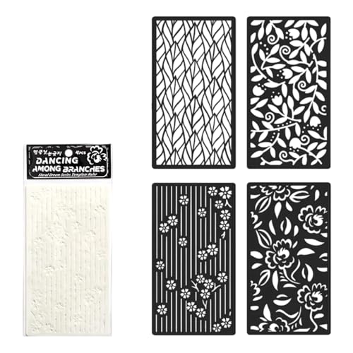 Malschablonen, Scrapbooking, Blumen, Scrapbooking, Basteln, Schablonen, 4 Stück Malschablonen, Scrapbooking, Blumen, Scrapbooking, Basteln, Schablonen, 4 Stück von Qsvbeeqj
