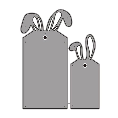 Metall-Stanzformen, Motiv: Oster-Hasen, Etiketten, Prägeschablonen für Fotokarten, Scrapbooking, Dekorationen von Qsvbeeqj