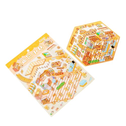 Miniatur Szene Aufkleber Miniatur Simuliertes Kabinenszenenaufkleber Für Scrapbooking Journal Notebook Foto Album Telefon Hülle Kids Craft Sticker von Qsvbeeqj