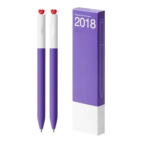 Neutraler Kugelschreiber, 2 Stück, Liebe, Herz, Gel, Schreibwaren, 0,5 mm, schwarze Tinte, tägliches Geschenk Neutraler Kugelschreiber, 2 Stück, Liebe, Herz, Gel, Schreibwaren, 0,5 mm, schwarze Tinte, tägliches Geschenk von Qsvbeeqj