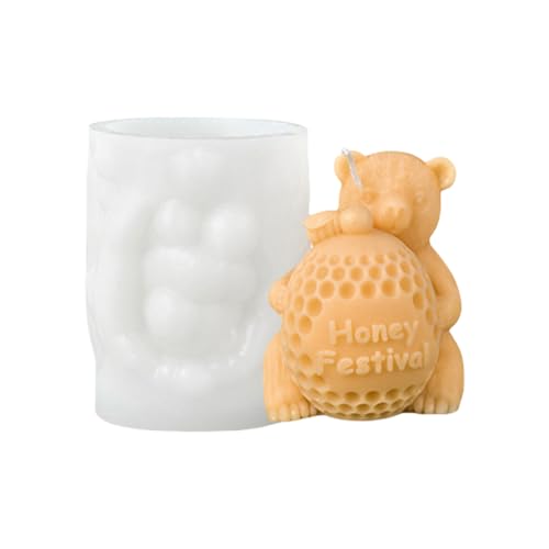 Niedliche Bären-Formen, Gießen, Silikon, Ornament, Pflaster, Cartoon-Tier, Epoxidharz, niedlicher Bär, Tier, Silikon-Ornament, Epoxidharz von Qsvbeeqj