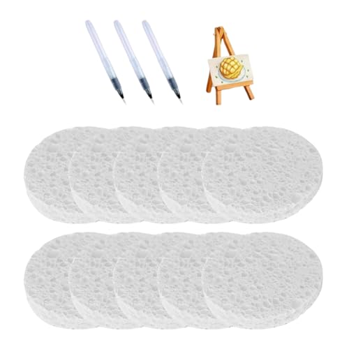 Qsvbeeqj 10 Blätter Puffmalerei Papierhandwerkskits Mit Markierungen Und Miniatur Staffelei Für Kinder Erwachsener Kreativer Textur Craft Blätter Kunstversorgung von Qsvbeeqj