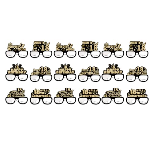Qsvbeeqj 18pcs Paper Eyewears Für Geburtstagsfeier Handgefertigte Brillen Stilvolle Fotokabinen Requisiten Elegante Soziale Eventdekorationen Qsvbeeqj 18pcs Paper Eyewears Für Geburtstagsfeier Handgefertigte Brillen Stilvolle Fotokabinen Requisiten Elegante Soziale Eventdekorationen von Qsvbeeqj