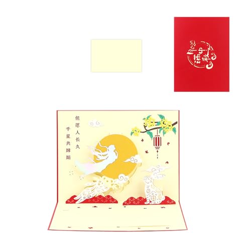 Qsvbeeqj 3D Popup Festival Grußkarte Handgefertigte 3D Grußkarte Für Herbstfestival Geschenkaustausch Celebration Card von Qsvbeeqj