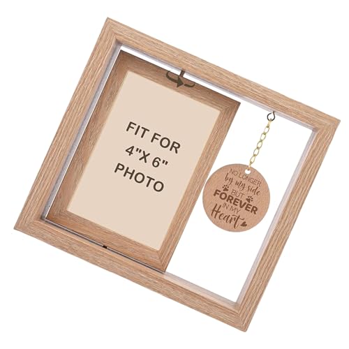 Qsvbeeqj Drehbarer Holz-Bilderrahmen für 10,2 x 15,2 cm große Fotos, Haustier-Gedenkpfotenabdruck, Hunde, Katzen, Fotohalter, Heimschreibtischdekoration Qsvbeeqj Drehbarer Holz-Bilderrahmen für 10,2 x 15,2 cm große Fotos, Haustier-Gedenkpfotenabdruck, Hunde, Katzen, Fotohalter, Heimschreibtischdekoration von Qsvbeeqj