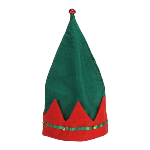 Qsvbeeqj Festlicher Elfenhut, Weihnachtshut, Weihnachtshut, Urlaub, Kobold, fröhliche Streetwear, Blingbling Mützen, Kindermütze, Weihnachtsmützen von Qsvbeeqj