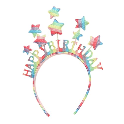 Qsvbeeqj Geburtstag Kostüm Stirnband Bühne Stern Kopfbedeckung Stern Neujahr Party Requisiten Geburtstag Stirnband Haarband von Qsvbeeqj