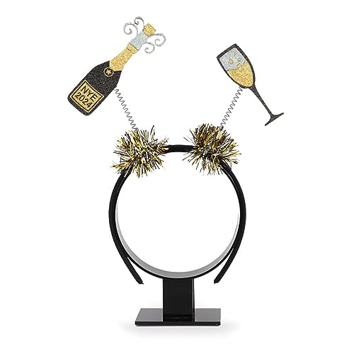 Qsvbeeqj Glänzenden Haarband für Party Neujahrskopfband Frohes neues Jahr Feier Kopfband 2024 Weihnachten Karneval Weihnachtsrequisite Haarschmuck von Qsvbeeqj