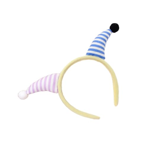 Qsvbeeqj Haarbänder, festliche Foto-Requisiten, Narren, Clown-Horn, Stirnbänder, Party-Kopfschmuck, lustige Stirnbänder für Musikfestivals, Clown-Stirnband für Frauen von Qsvbeeqj