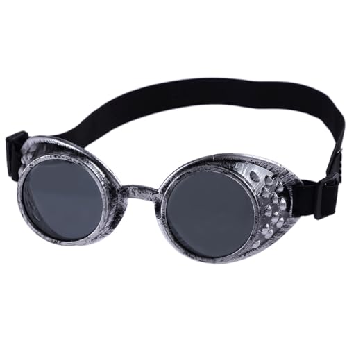 Qsvbeeqj Halloween-Gesicht Vintaeg Steampunk Brille Brille Cyber Welding Goths Cosplays Brille Halloween Cosplays Kostüme von Qsvbeeqj