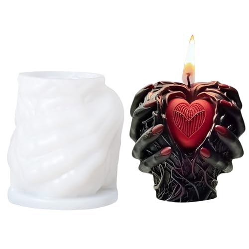 Qsvbeeqj Handgefertigte Silikon-Formen für Halloween, mit Herzduft, Gießformen, Bastelbedarf, Urlaubsdekoration Qsvbeeqj Handgefertigte Silikon-Formen für Halloween, mit Herzduft, Gießformen, Bastelbedarf, Urlaubsdekoration von Qsvbeeqj