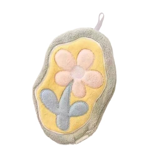 Qsvbeeqj Handtuch mit elegantem Blumendruck, schnell trocknend, Plüschstoff, hautfreundlich, Badezimmer, Küche, mit Aufhängeschlaufe, schnell trocknende Mikrofaser Qsvbeeqj Handtuch mit elegantem Blumendruck, schnell trocknend, Plüschstoff, hautfreundlich, Badezimmer, Küche, mit Aufhängeschlaufe, schnell trocknende Mikrofaser von Qsvbeeqj