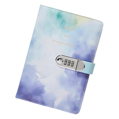 Qsvbeeqj Leather Journal Hardcover Notebook Planer Mit Kombinationsschloss Für Tägliche Journaling Passwort Tagebuch Schreiben Von Notizbüchern Kreatives Schreiben Von Notebook Mit Passwort von Qsvbeeqj