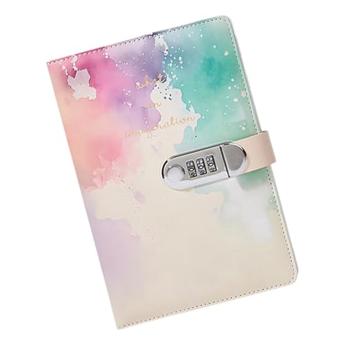 Qsvbeeqj Leather Journal Hardcover Notebook Planer Mit Kombinationsschloss Für Tägliche Journaling Passwort Tagebuch Schreiben Von Notizbüchern Kreatives Schreiben Von Notebook Mit Passwort von Qsvbeeqj