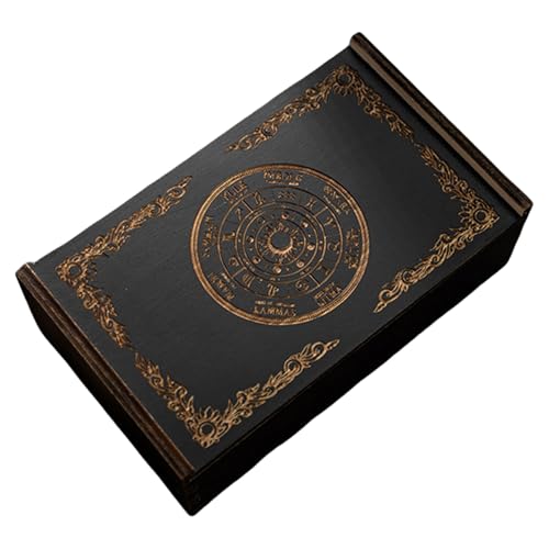 Qsvbeeqj Leere Kartenspeicher Hülle Spielkarten Kartons Packkarten Box Tarot Container Aufbewahrungskoffer Holzspielkarten Box von Qsvbeeqj