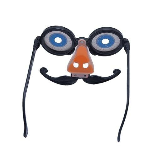 Qsvbeeqj Lustige Nasenbrille mit künstlichem Schnurrbart, große Nase, Augapfelbrille mit Nase und Schnurrbart für Halloween-Partys, Halloween-Party-Brillen Qsvbeeqj Lustige Nasenbrille mit künstlichem Schnurrbart, große Nase, Augapfelbrille mit Nase und Schnurrbart für Halloween-Partys, Halloween-Party-Brillen von Qsvbeeqj