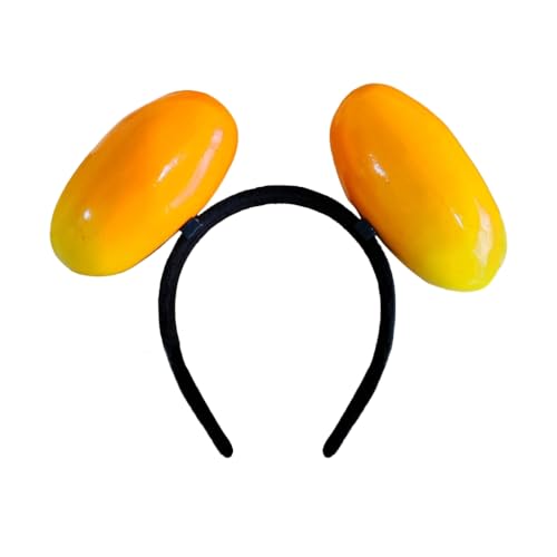 Qsvbeeqj Lustiges, einzigartiges Kunstharz-Stirnband mit realistischen Obst- und Gemüsedesigns für Geburtstage und Feste von Qsvbeeqj