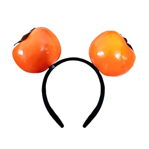 Qsvbeeqj Lustiges, einzigartiges Kunstharz-Stirnband mit realistischen Obst- und Gemüsedesigns für Geburtstage und Feste von Qsvbeeqj