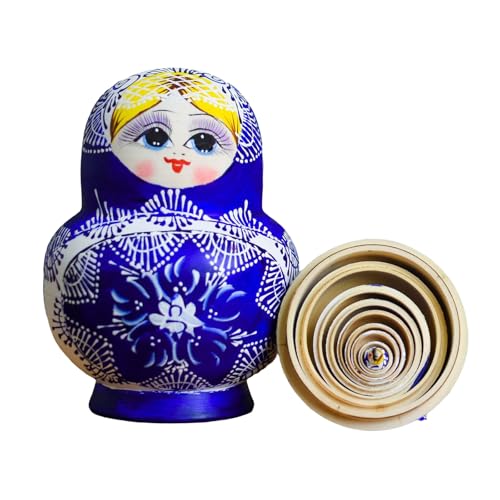 Qsvbeeqj Matrjoschka Russische Nesting-Puppen, Set mit 10 handbemalten Holzfiguren, Dekorationen, Holzhandwerk für Ausstellungspuppen, Matroschka-Puppe Qsvbeeqj Matrjoschka Russische Nesting-Puppen, Set mit 10 handbemalten Holzfiguren, Dekorationen, Holzhandwerk für Ausstellungspuppen, Matroschka-Puppe von Qsvbeeqj