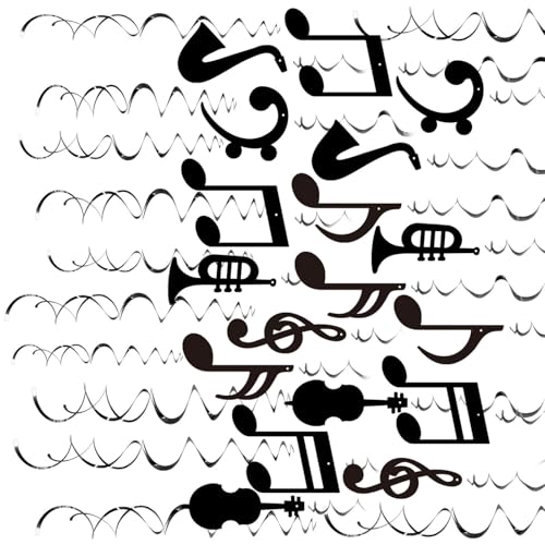 Qsvbeeqj Musiknoten zum Aufhängen, 30 Stück, Musik-Party-Dekorationen für Geburtstagsfeiern und Urlaub Qsvbeeqj Musiknoten zum Aufhängen, 30 Stück, Musik-Party-Dekorationen für Geburtstagsfeiern und Urlaub von Qsvbeeqj
